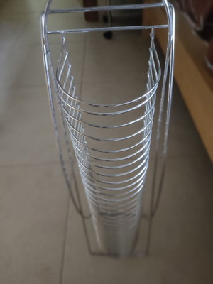Metal tabletop case for CD/DVD like new, height about 50 cm
