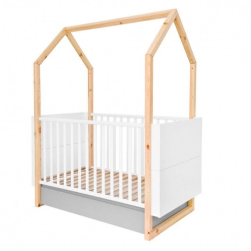 Bellamy Pinette Baby Cot 70x140 like new with Greco Strom Erato mattress