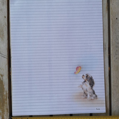 Letter paper with puppy like new
