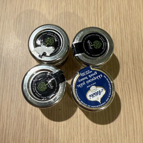 Honey jars used, pack of 4 small