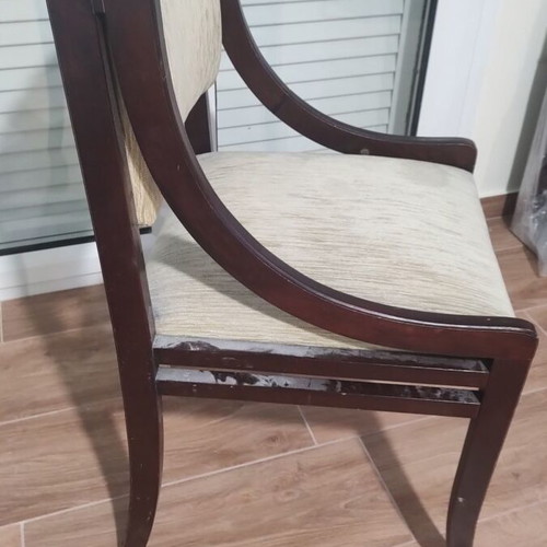 Round dining table with chairs