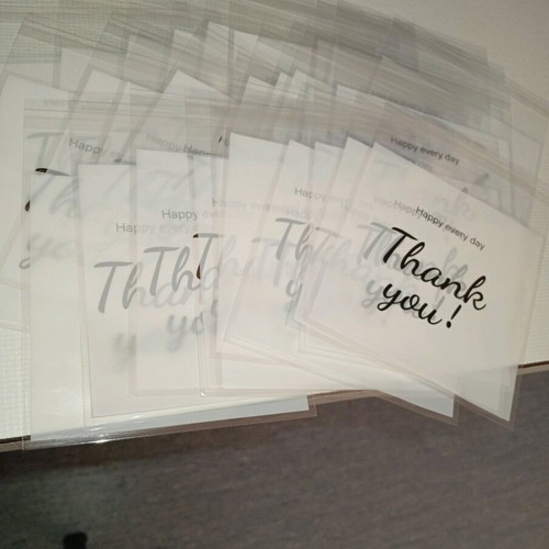 Thank you bags used, pack of 30, 11x13 cm