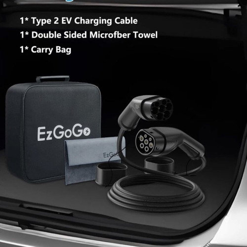 Ev Charging Cable 5m 32A 22kW Type 2 New