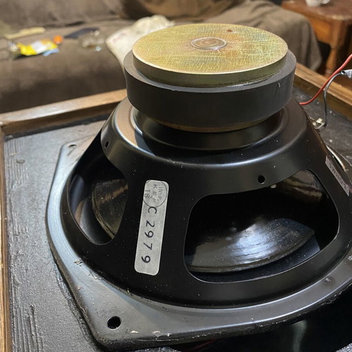 Vintage KEF Kit speakers used, B200 SP1063 woofer, T27 SP1032 tweeter