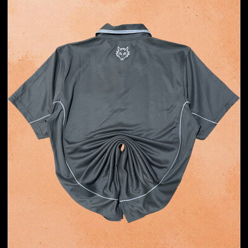 Remus Racing Tech Polo Shirt Quarter Zip Coolmax Performance Grey M like new