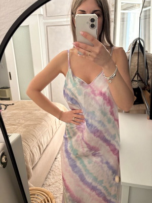Satin dress Reline multicolor new, size M