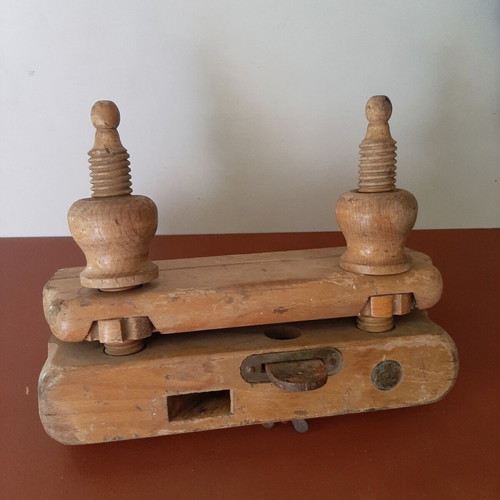 Wooden plow plane 19th century with adjustable screws