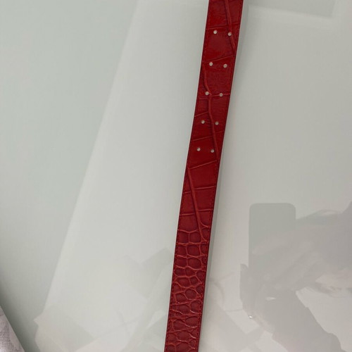 Furla leather belt like new, size S, red