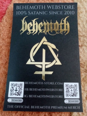 Αυτοκόλλητο Behemoth Webstore