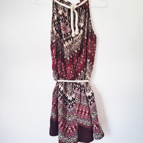 Boho Ethnic Print Mini Playsuit Iso, size S, excellent condition