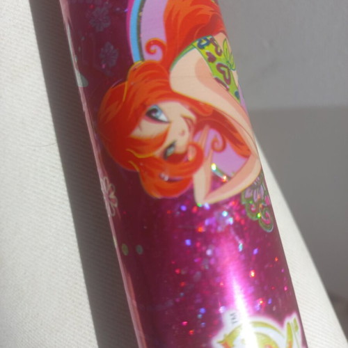 Winx Club collectible holographic roll used, 40x100 cm