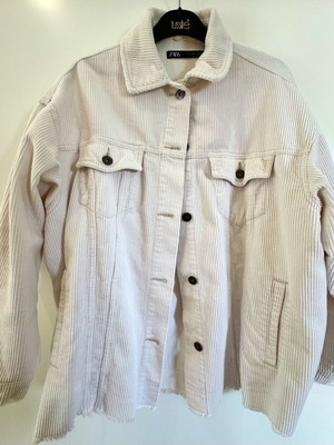 Stradivarius κοτλέ σακάκι σαν καινούργιο, μπεζ, μέγεθος S