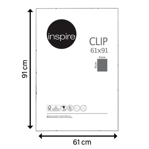 Clip frame 61x91cm used, plexiglass