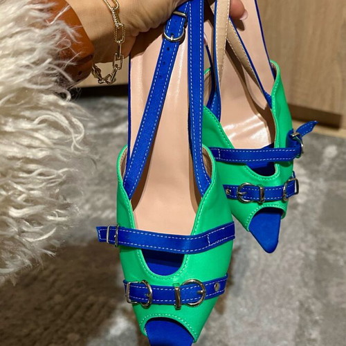Pumps new size 39 blue and green