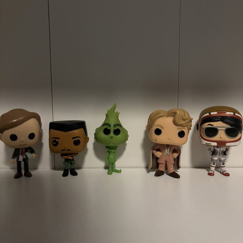 Funko Pop figures used, set of 5 with small scratches