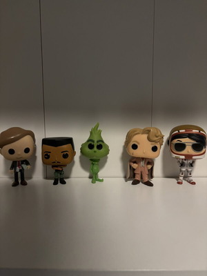 Funko Pop figures used, set of 5 with small scratches
