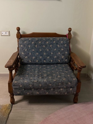 Armchair bed used, convertible to bed