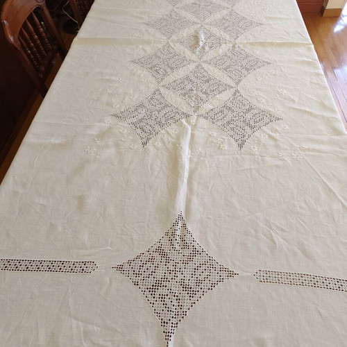 Linen tablecloth like new 165x240