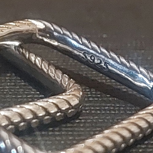 Square earrings A.L.E. silver new