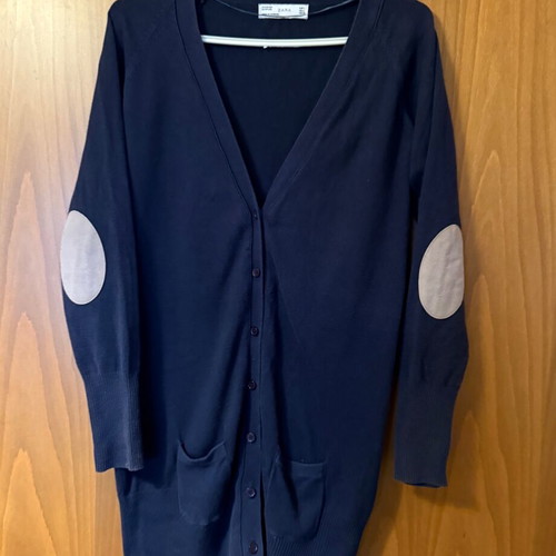Zara blue cardigan used, elegant and comfortable, size L