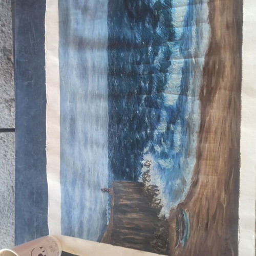 Canvas painting made to order 47 x 64 cm without frame