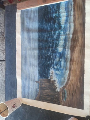 Canvas painting made to order 47 x 64 cm without frame