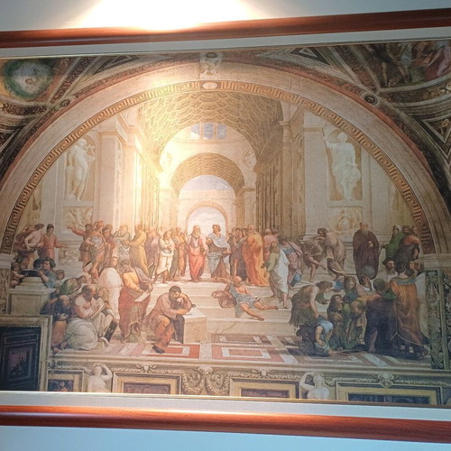 Painting of the Academy of Plato like new