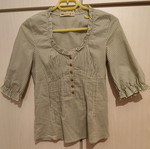 BSB shirt-blouse used, pistachio, 3/4 sleeves, size M
