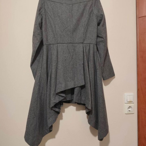 New Look wool coat gray size M/L like new