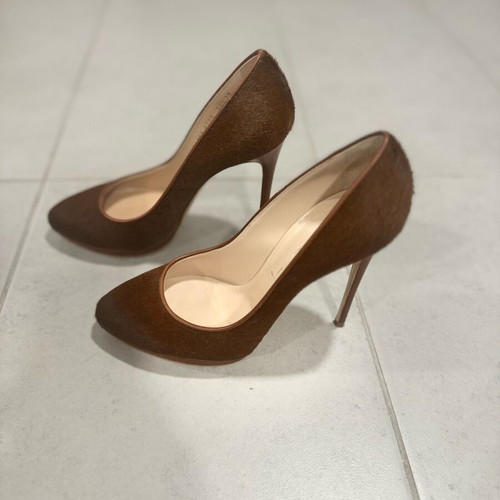 Casadei pony skin pumps like new, size 38, brown