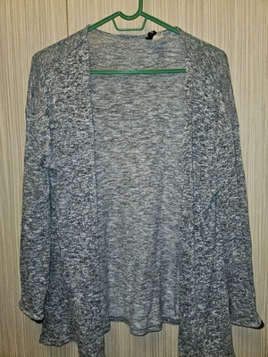 H&M cardigan gray like new, thin, size S