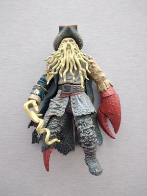 Pirates of The Caribbean Davy Jones Collectable Action Figure used