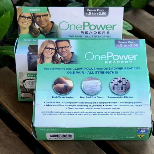 OnePower Readers presbyopia and mobile phone glasses new, 2 pairs