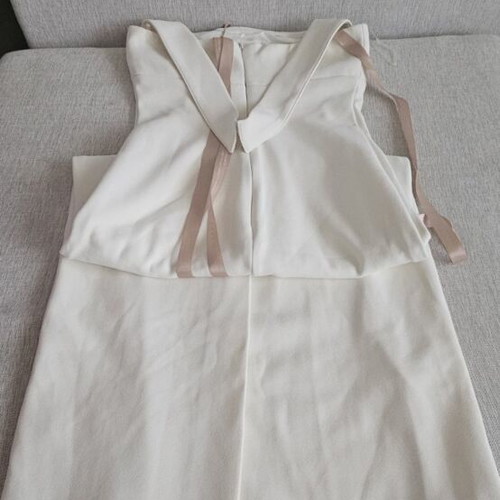 Meshki Midi Halter Dress New With Tags, White Beige, Size S
