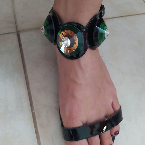 Aslanis sandals like new, size 38, low heel