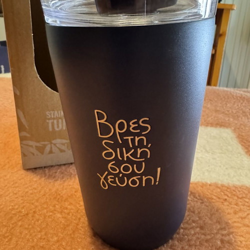 Tumbler stainless steel thermos new, 400ml for hot or cold drinks