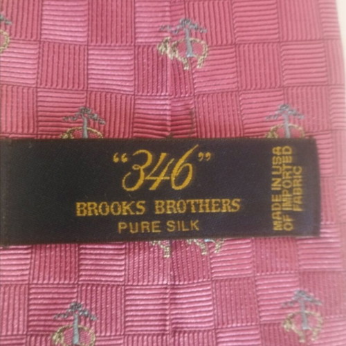 Brooks Brothers silk tie like new, pink multicolor