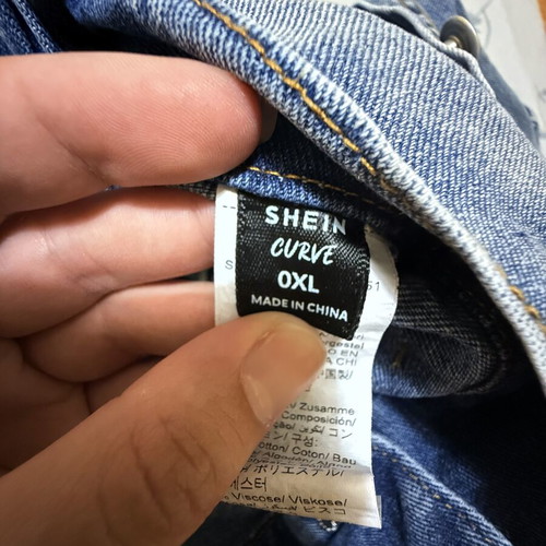 Demin mini skirt Shein like new, blue, size XL