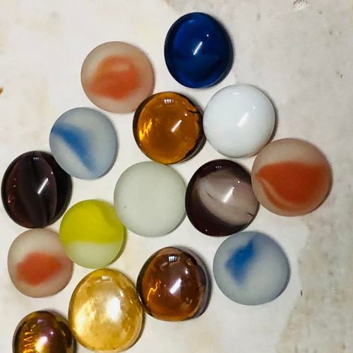 Pack of 15 multicolored cabochon cut stones new