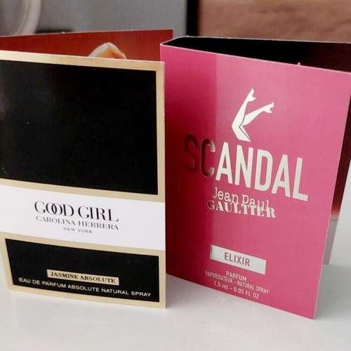 Set of 2 Premium Perfume Samples Carolina Herrera and Jean Paul Gaultier new