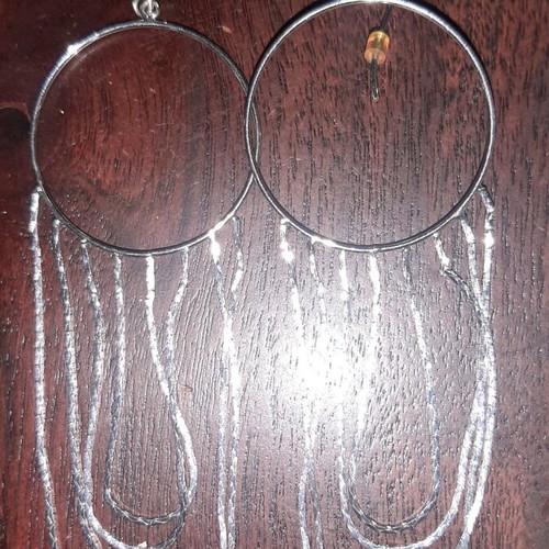 Earrings like new, impressive design