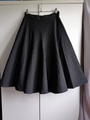 Gottseidank black jacquard skirt 50s style, new, size M
