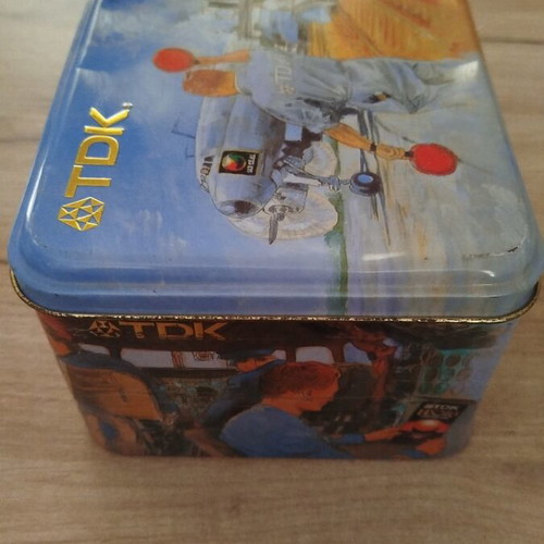 Metal box used from 1990s made of videocassettes