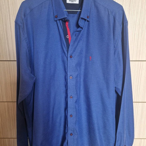 Aslanis men's shirt new, size XL, blue