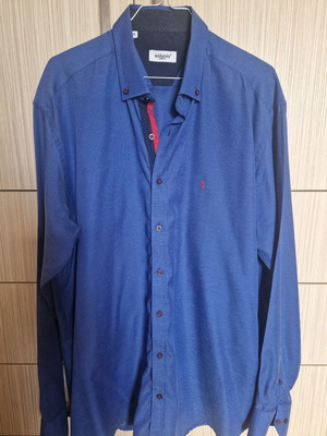 Aslanis men's shirt new, size XL, blue