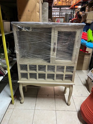 Furniture cabinet with drink holders like new