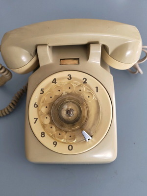 Vintage Telephone with Dial Standard Elektrik Hellas used, 1978