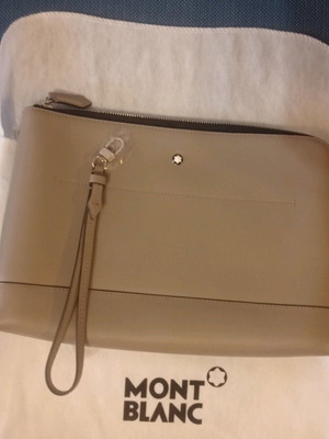 Montblanc дамска чанта Бежова кожа