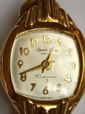 Seiko women's sports lady diashoc watch refurbished, vintage