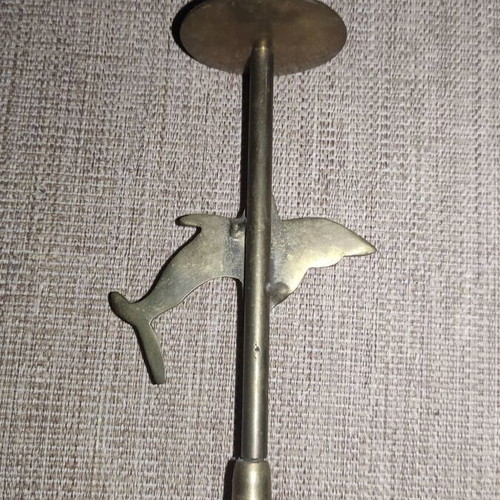 Candlestick with dolphin used